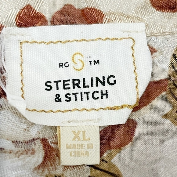 Sterling & Stitch Floral Chiffon Blouse - Picture 6 of 7